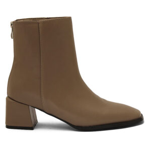 Γυναικείο Ankle Boot Χακί Δερματίνη κωδικός:AG+631