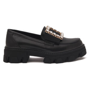 Γυναικείο Loafer Μαύρο Δερματίνη κωδικός:D7890