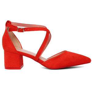 Γυναικεία Γόβα Πορτοκαλί Suede κωδικός:LY9162-4