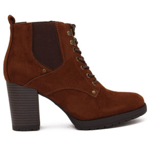 Γυναικείο Ankle Boot Κάμελ Suede κωδικός:HFN-1177
